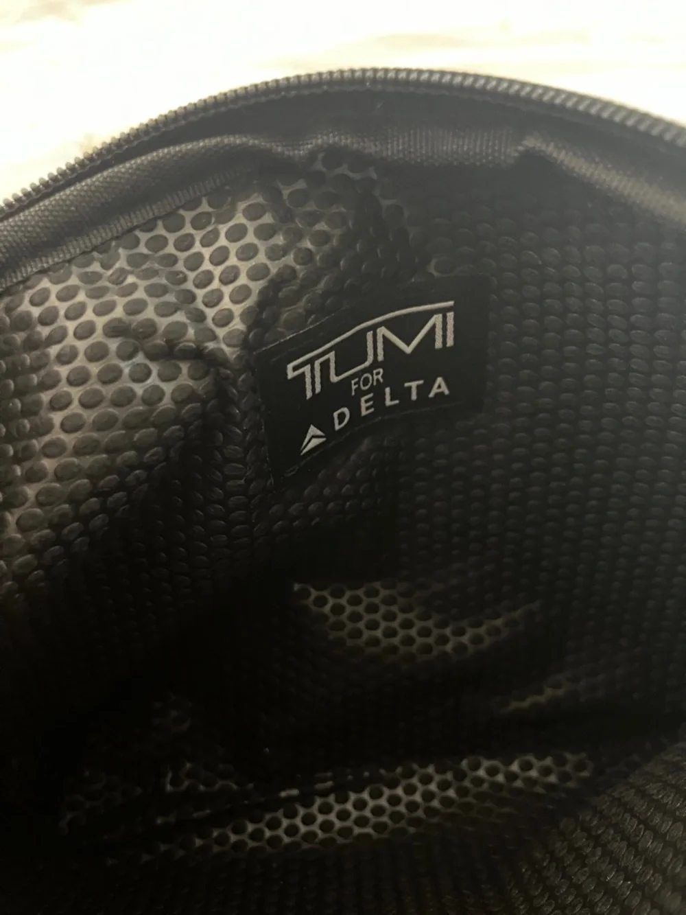 Tumi Gray and Black Two-Tone Toiletry Pouch